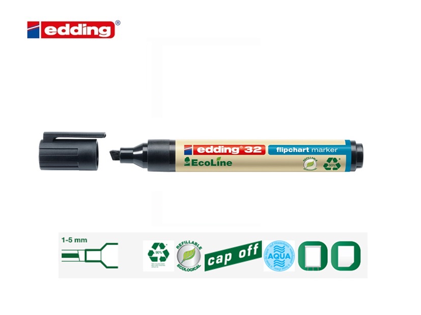 Edding 32 EcoLine flipchart marker set van 4 assorti | DKMTools - DKM Tools