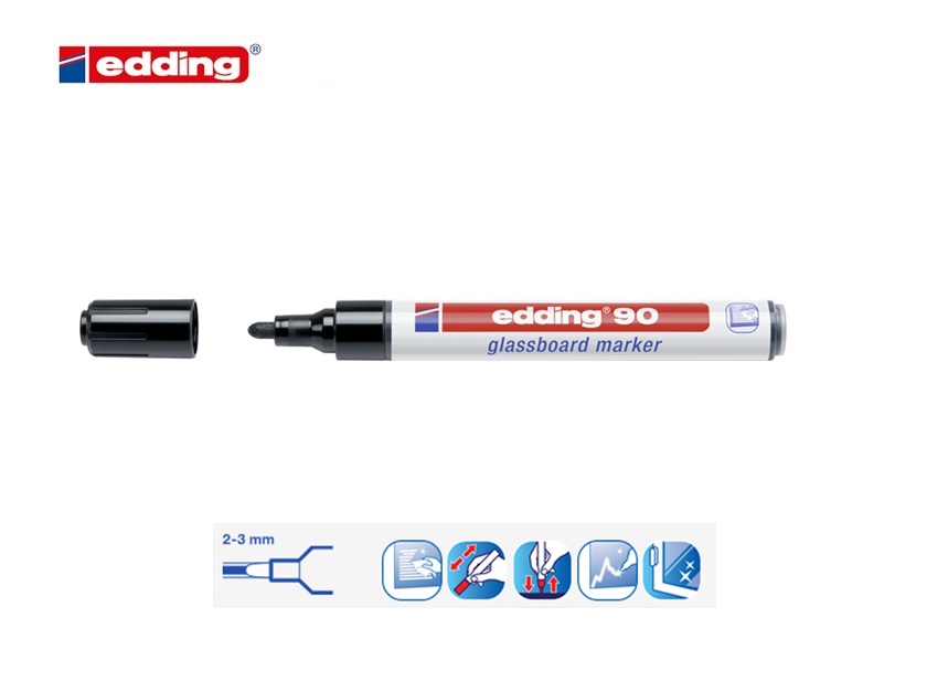 Edding 90 glassboard marker wit | DKMTools - DKM Tools