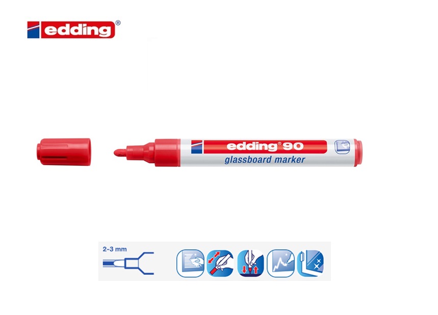 Edding 90 glassboard marker wit | DKMTools - DKM Tools