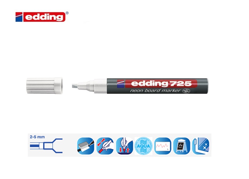 Edding 725 neon board marker set van 5 assorti | DKMTools - DKM Tools