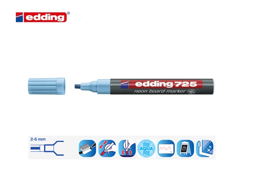 Edding 725 neon board marker set van 5 assorti | DKMTools - DKM Tools