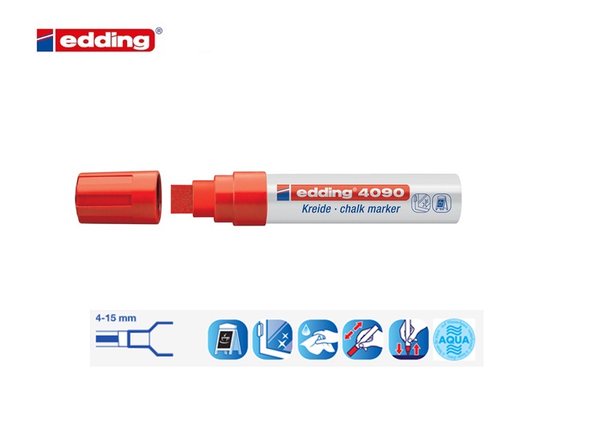 Edding 4090 krijtmarker rood