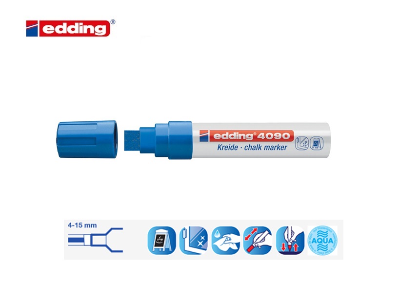 Edding 4090 krijtmarker blauw