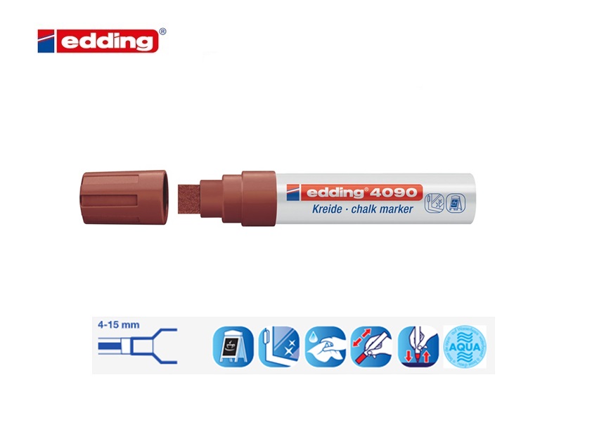 Edding 4090 krijtmarker bruin