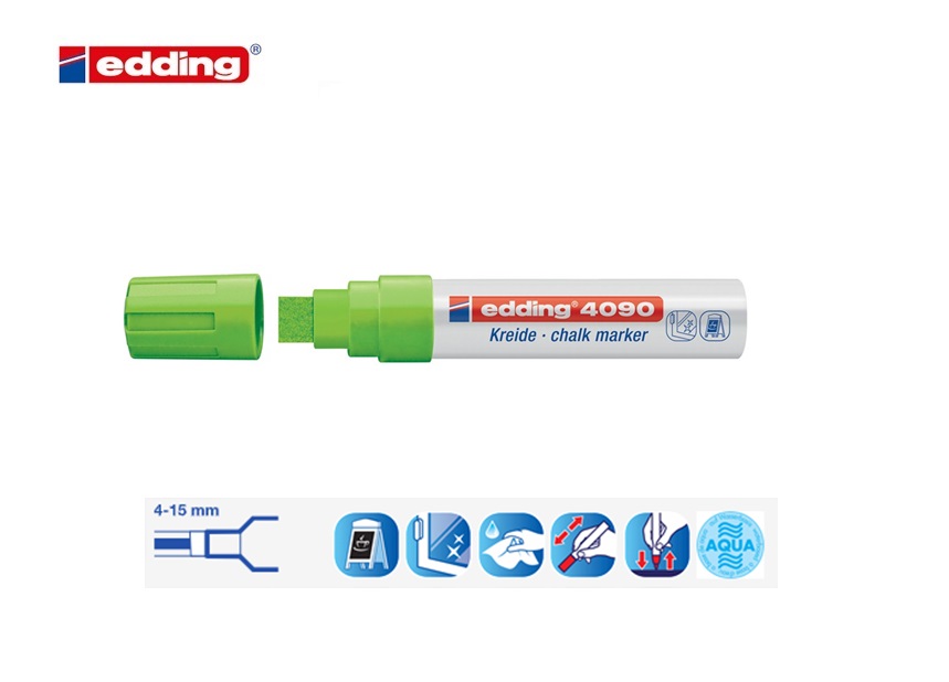 Edding 4090 krijtmarker lichtgroen