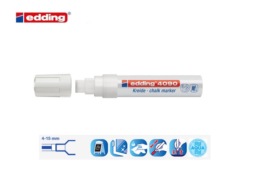 Edding 4090 krijtmarker wit