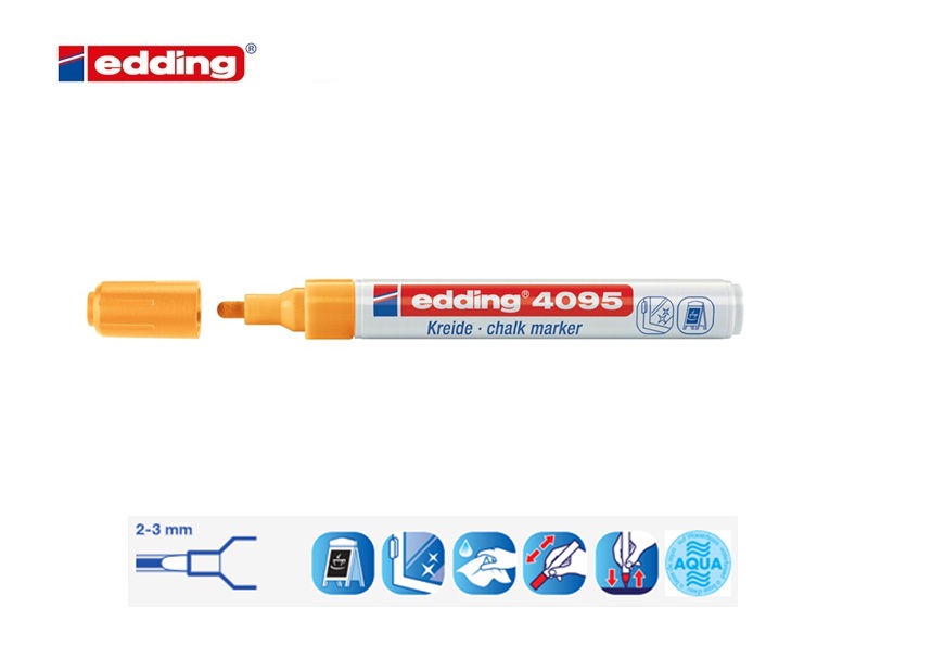 Edding 4095 krijtmarker neonoranje