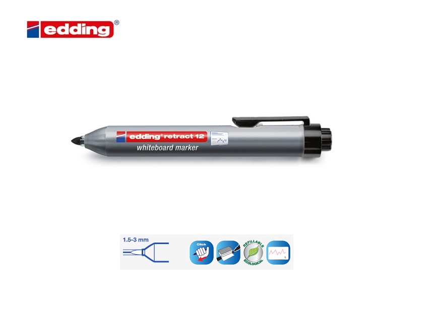 Edding retract 12 whiteboard marker rood | DKMTools - DKM Tools