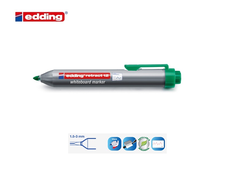 Edding retract 12 whiteboard marker rood | DKMTools - DKM Tools