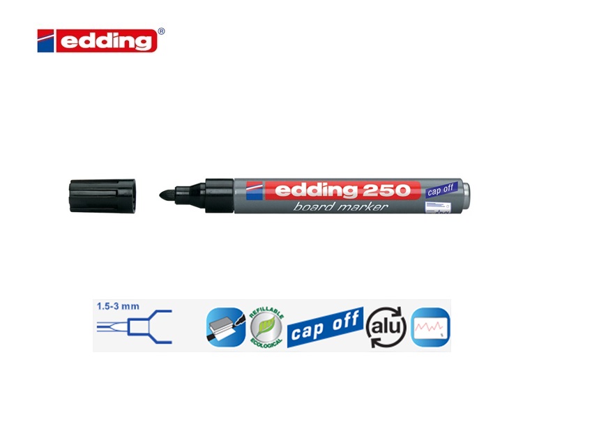 Edding 250 whiteboard marker set van 4 assorti | DKMTools - DKM Tools