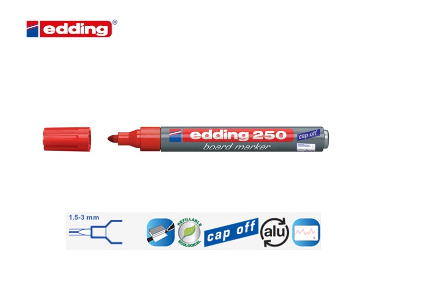 Edding 250 whiteboard marker rood