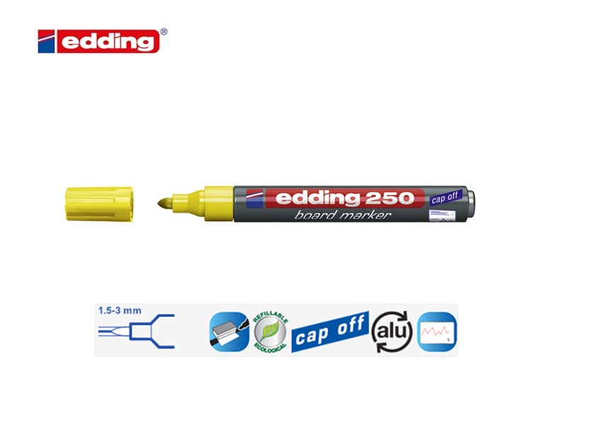 Edding 250 whiteboard marker geel