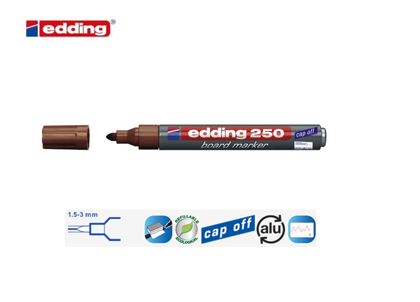 Edding 250 whiteboard marker bruin