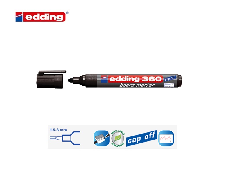 Edding 360 whiteboard marker zwart