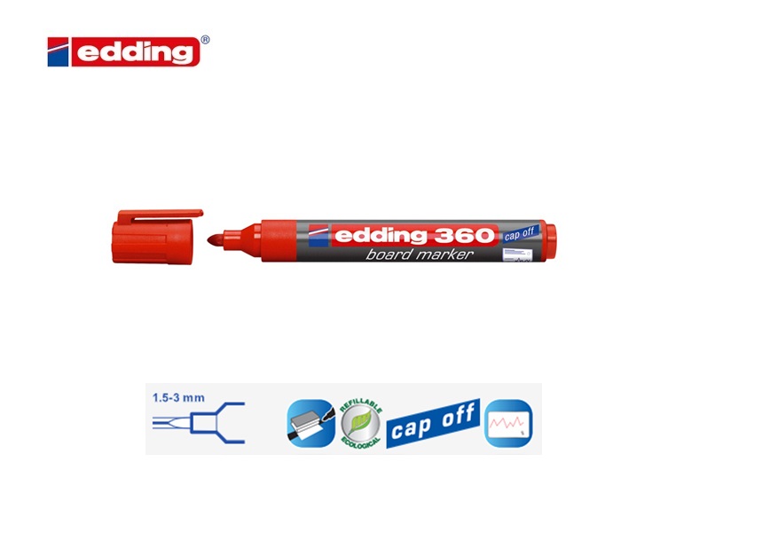 Edding 360 whiteboard marker rood