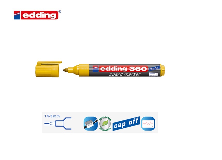 Edding 360 whiteboard marker geel