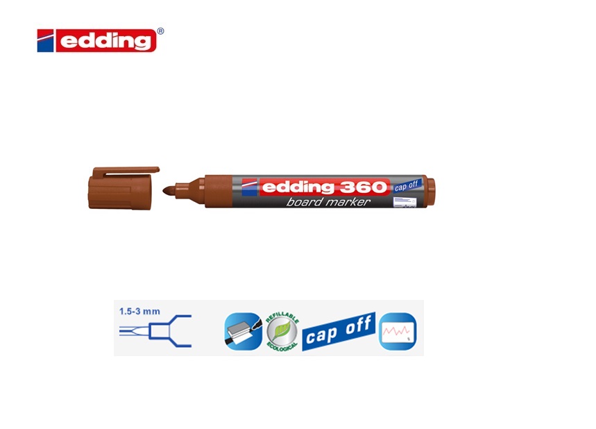 Edding 360 whiteboard marker bruin