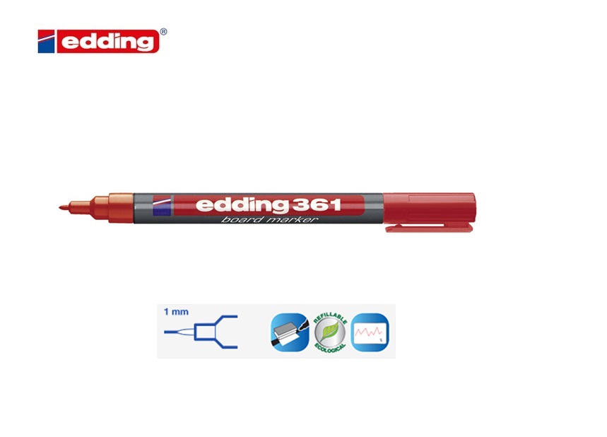 Edding 361 whiteboard marker set van 4 assorti | DKMTools - DKM Tools
