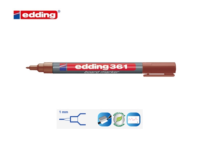 Edding 361 whiteboard marker bruin