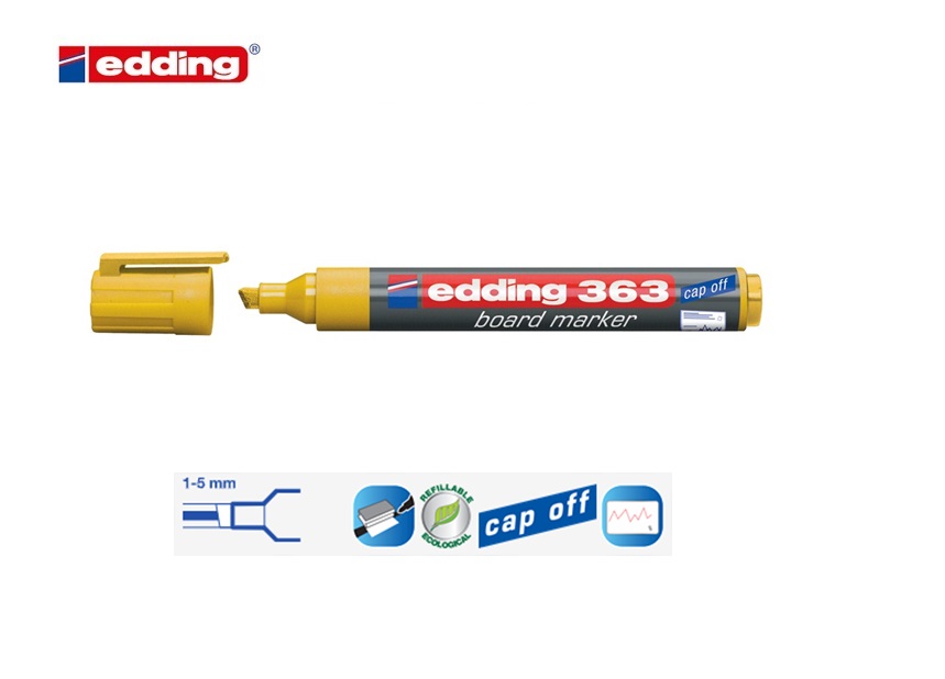 Edding 363 whiteboard marker geel