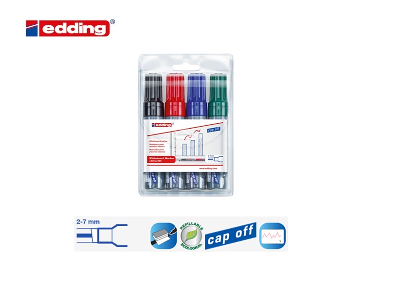 Edding 365 whiteboard marker set van 4 assorti