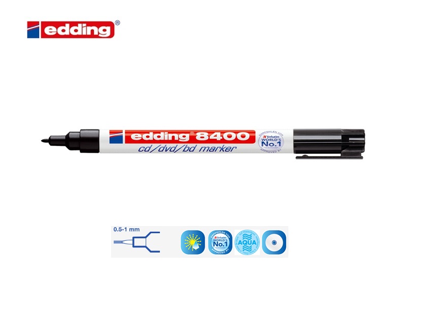 Edding 8400 CD-DVD-BD marker rood | DKMTools - DKM Tools