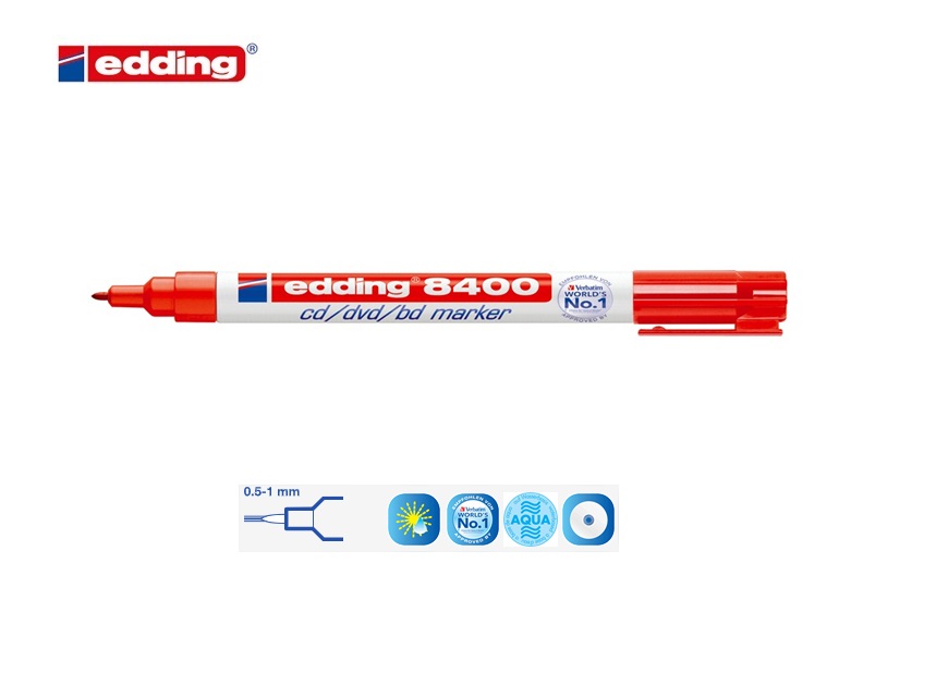 Edding 8400 CD-DVD-BD marker set van 4 assorti | DKMTools - DKM Tools