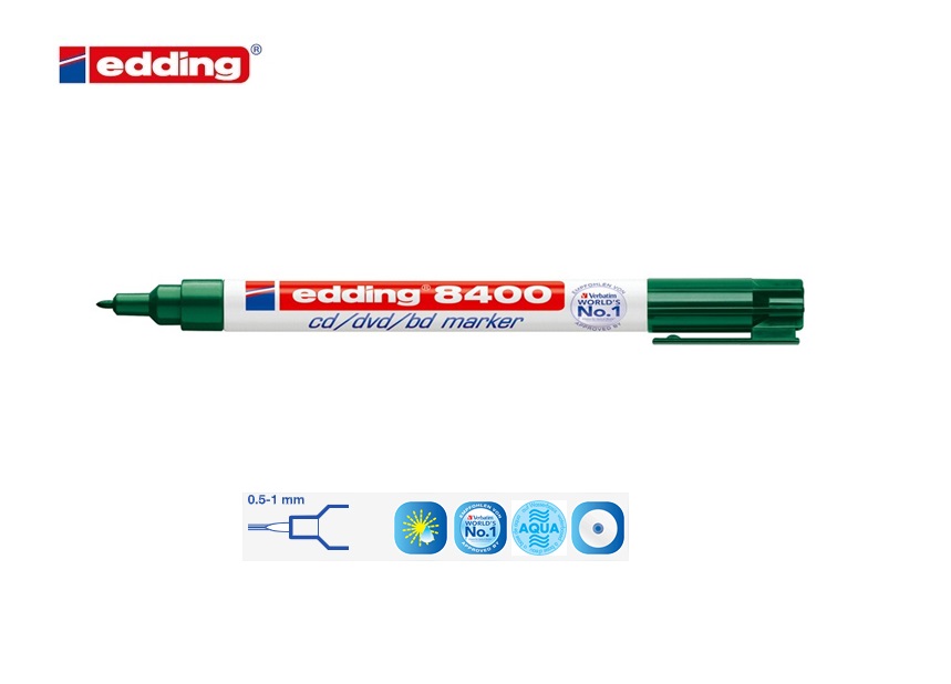 Edding 8400 CD-DVD-BD marker groen