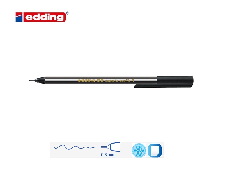 Edding 55 fineliner zwart