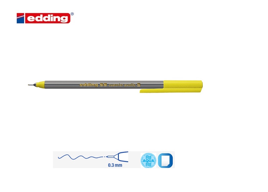 Edding 55 fineliner geel