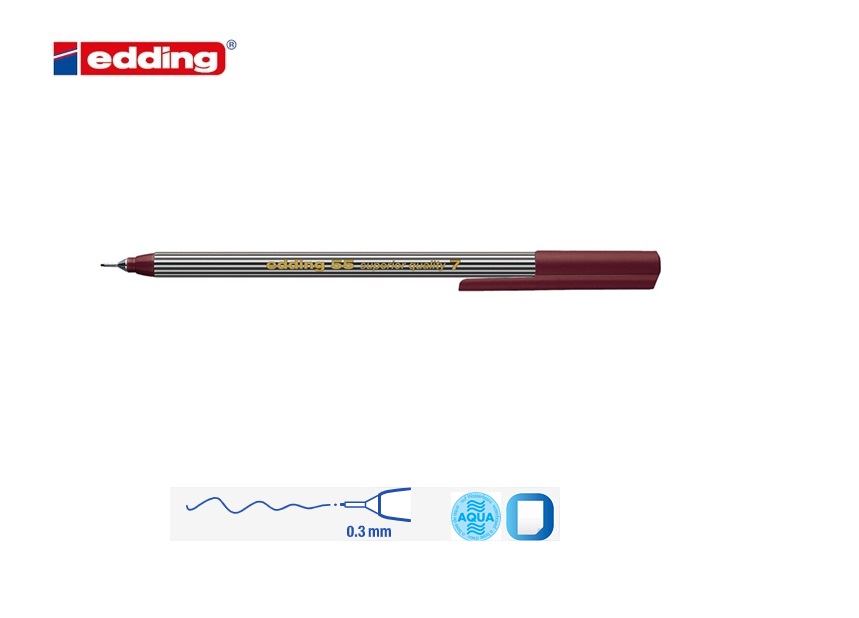 Edding 55 fineliner bruin