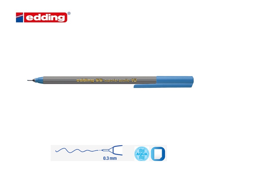 Edding 55 fineliner lichtblauw