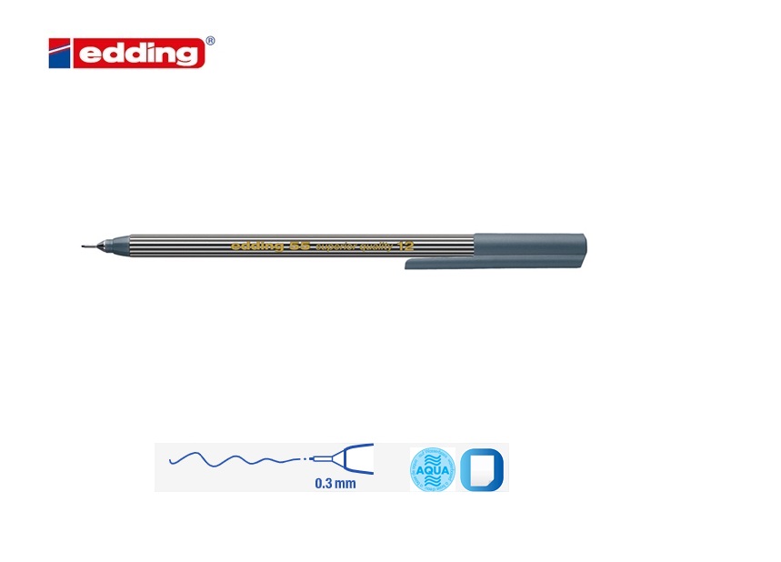 Edding 55 fineliner grijs