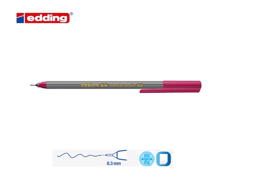 Edding 55 fineliner karmijnrood