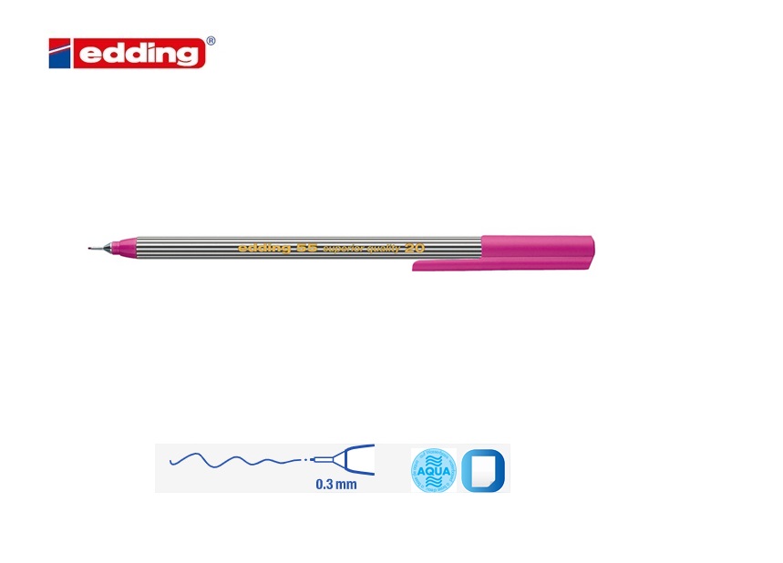 Edding 55 fineliner rood-violet