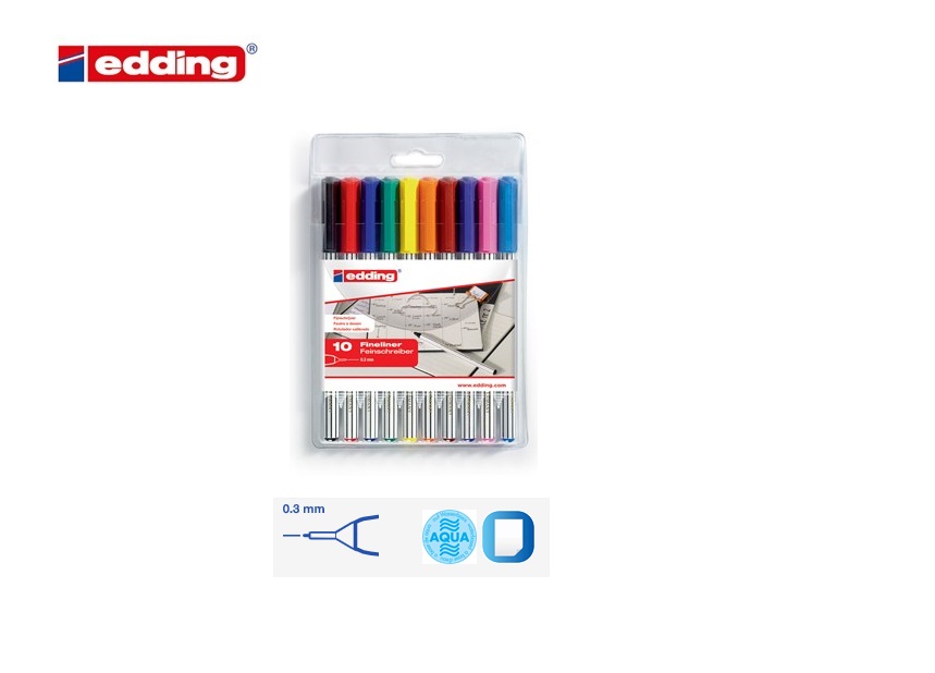 Edding 89 office liner EF set van 10 assorti