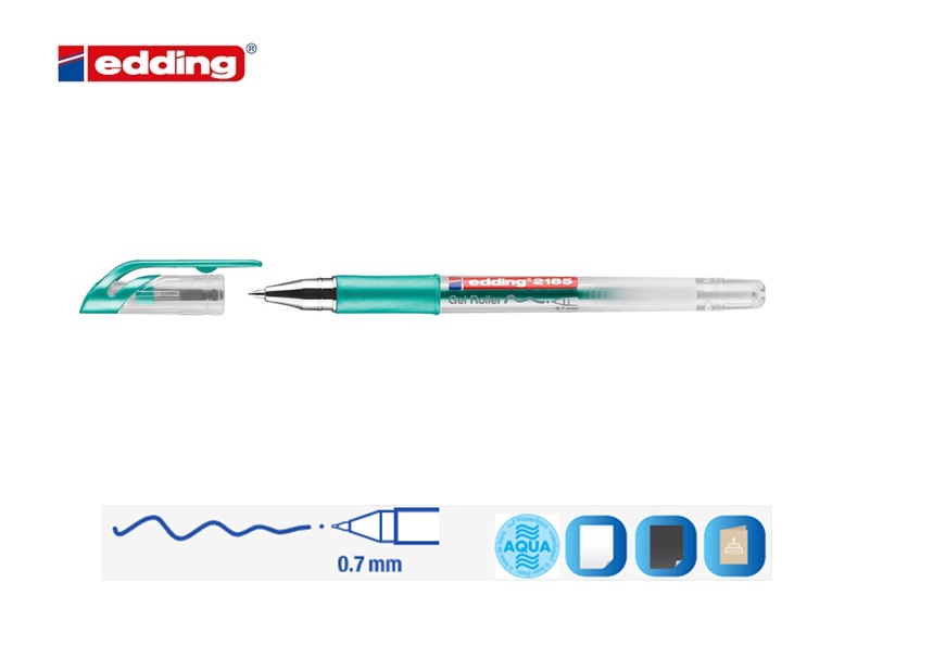 Edding 2185 gelroller groen-metallic