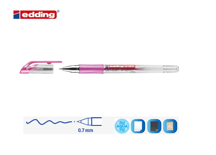 Edding 2185 gelroller pink-metallic