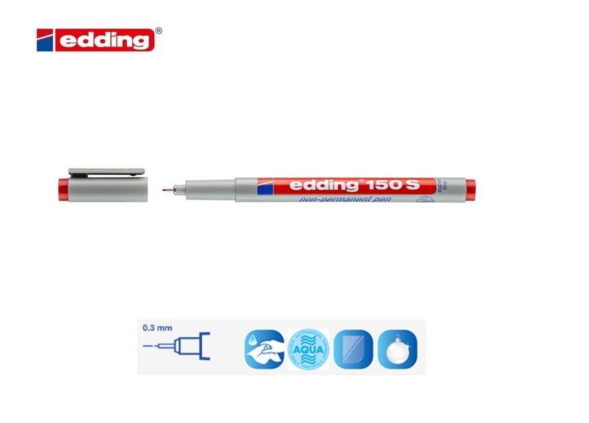 Edding 150 S non-permanent pen set van 4 assorti | DKMTools - DKM Tools