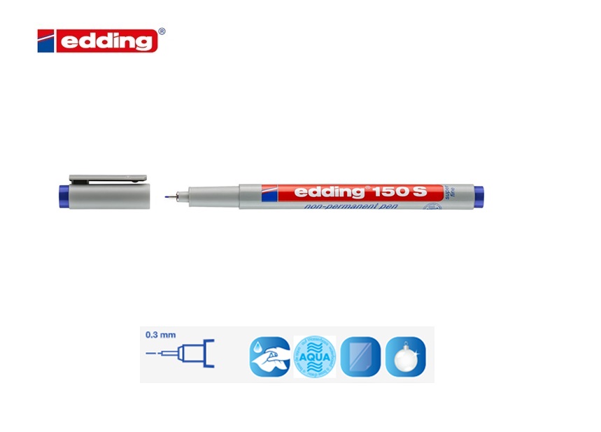 Edding 150 S non-permanent pen blauw