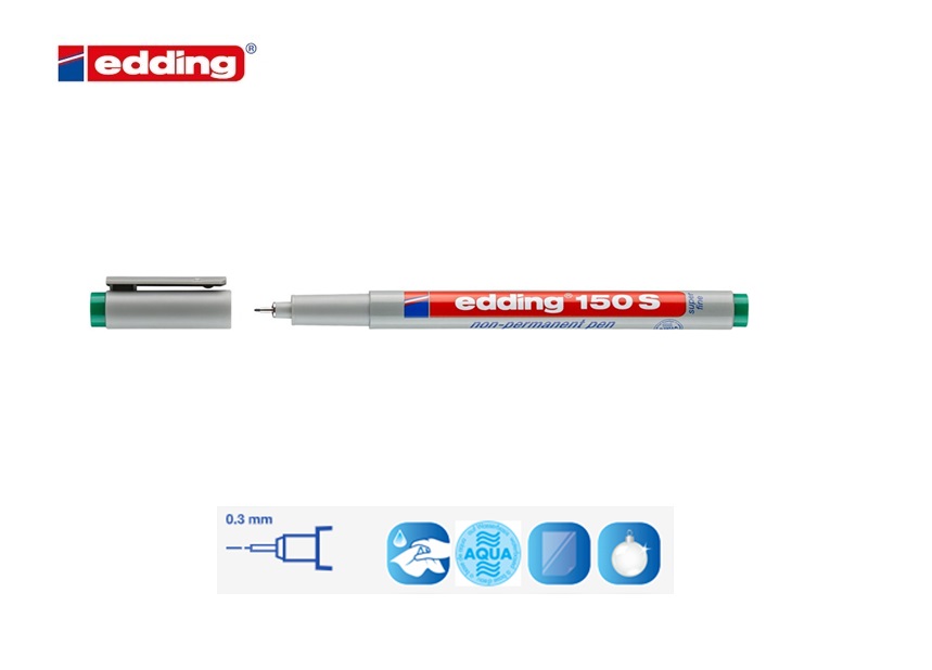 Edding 150 S non-permanent pen zwart | DKMTools - DKM Tools