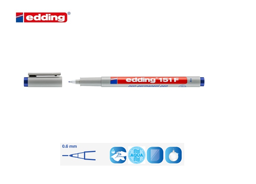 Edding 151 F non-permanent pen zwart | DKMTools - DKM Tools