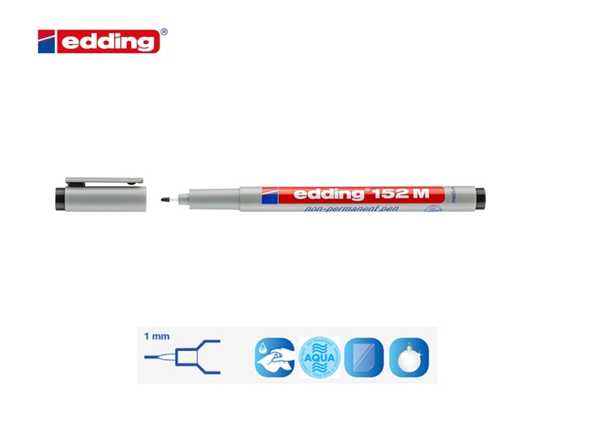 Edding 152 M non-permanent pen set van 4 assorti | DKMTools - DKM Tools