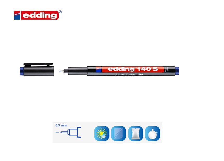 Edding 140 S permanent pen zwart | DKMTools - DKM Tools