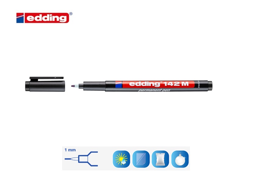 Edding 142 M permanent pen zwart