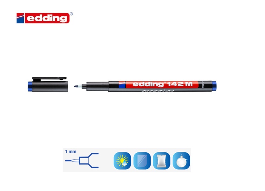 Edding 142 M permanent pen blauw