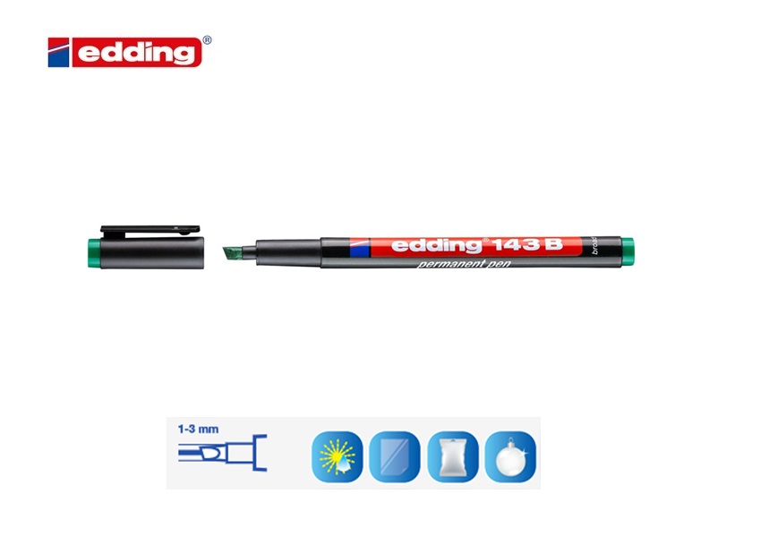 Edding 143 B permanent pen groen