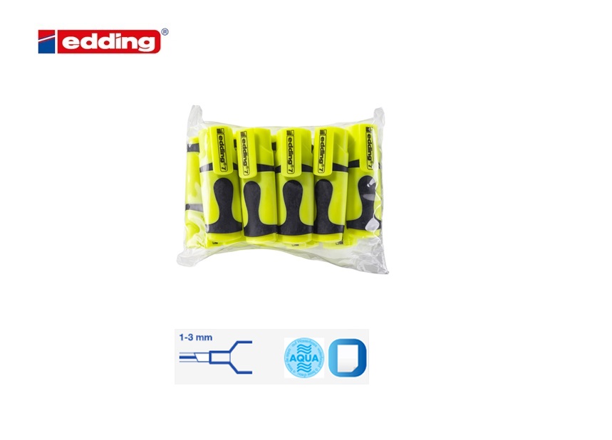 Edding 7 mini highlighter set van 4 assorti | DKMTools - DKM Tools