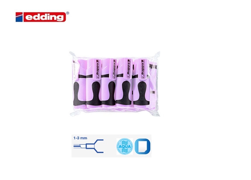 Edding 7 mini in pastelkleuren pastelviolet