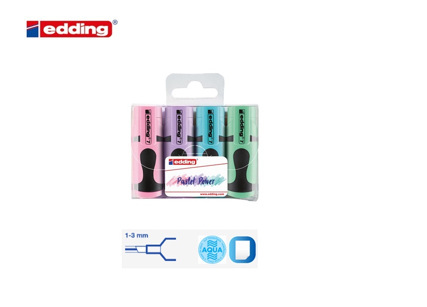 Edding 7 mini in pastelkleuren blister van 5 | DKMTools - DKM Tools